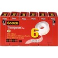 Scotch Tape, Rl, Trans, 34X1000, 6PK MMM600K6